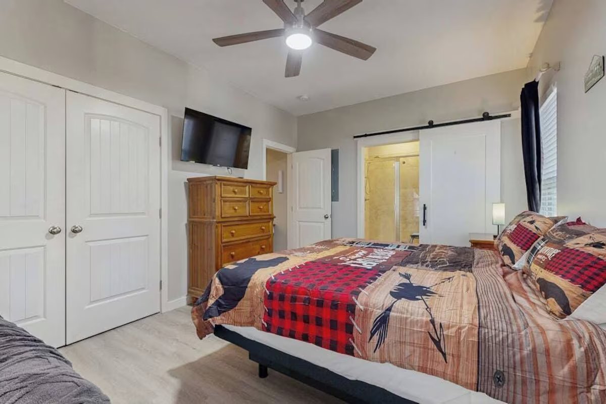 Comfortable bedroom at the retreat